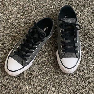 Grey/Black Converse HARDLY WORN